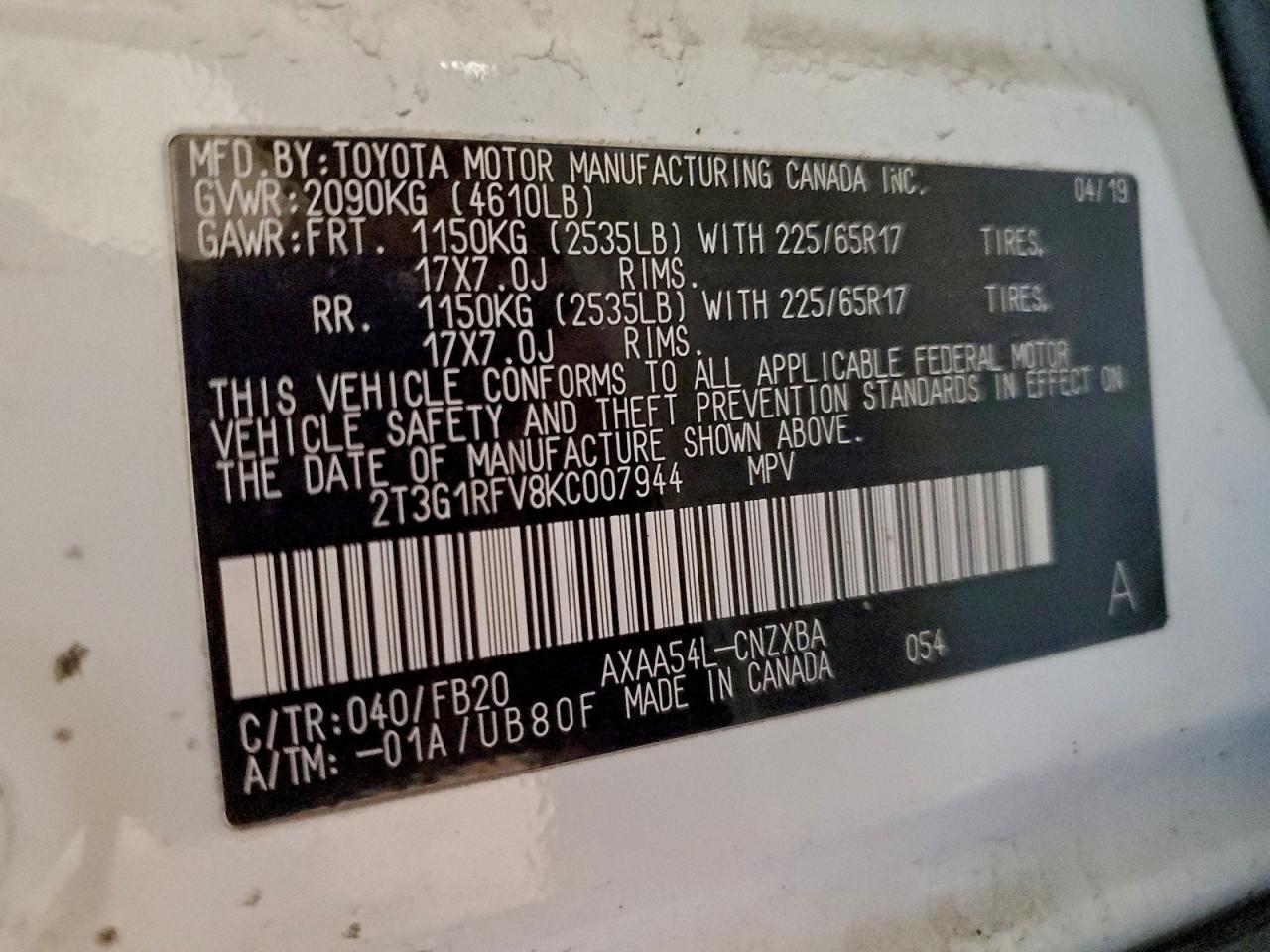 Toyota RAV4 Le Image 10